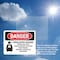 Signmission Inhalation Hazard Vapors Toxic Danger Sign, Plastic, 10in W x 7in L, 2PK OS-2PACK-DS-P-710-L-1375 - alternate 6